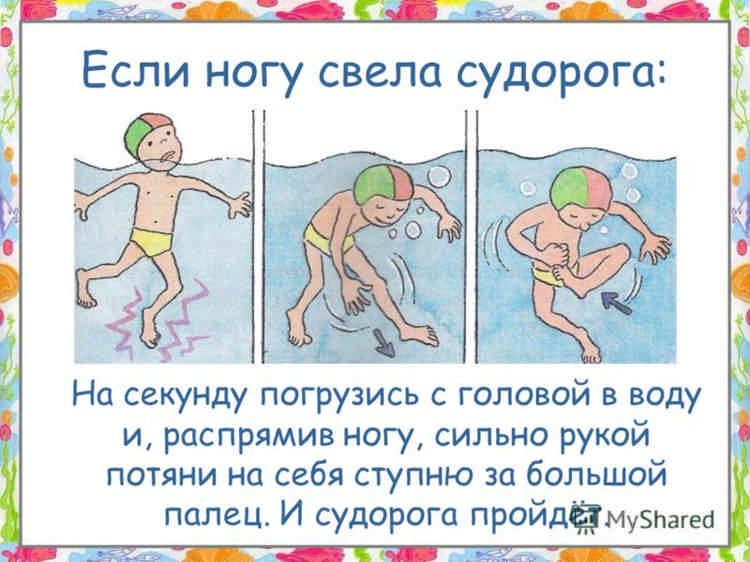 Если в воде свело ногу судорогой